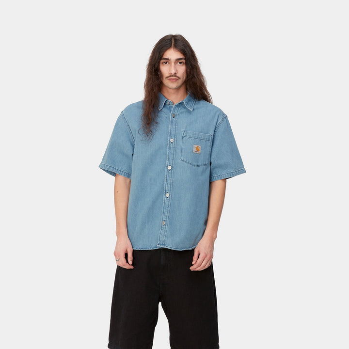 Ody Shirt 100 % Cotton Blue stone bleached