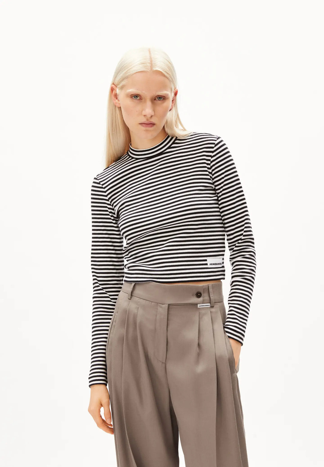SALMARAA STRIPES - black-white