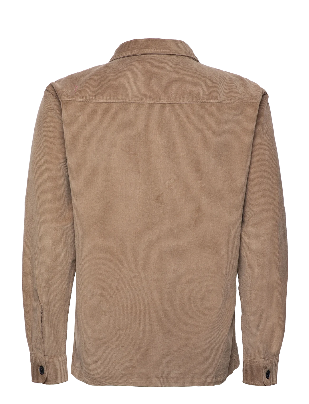SLHLOOSE-DAN CORD OVERSHIRT .- Greige