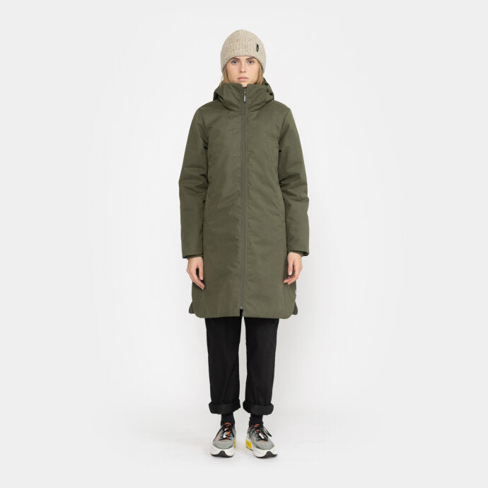 Hoodet Coat - army