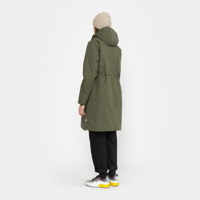 Hoodet Coat - army