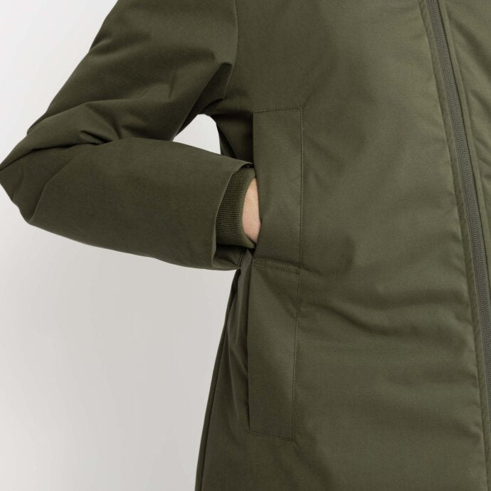 Hoodet Coat - army