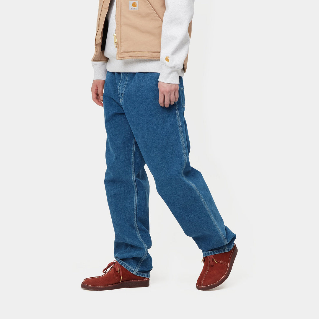 Simple Pant 100 %-  Cotton Blue stone washed L32