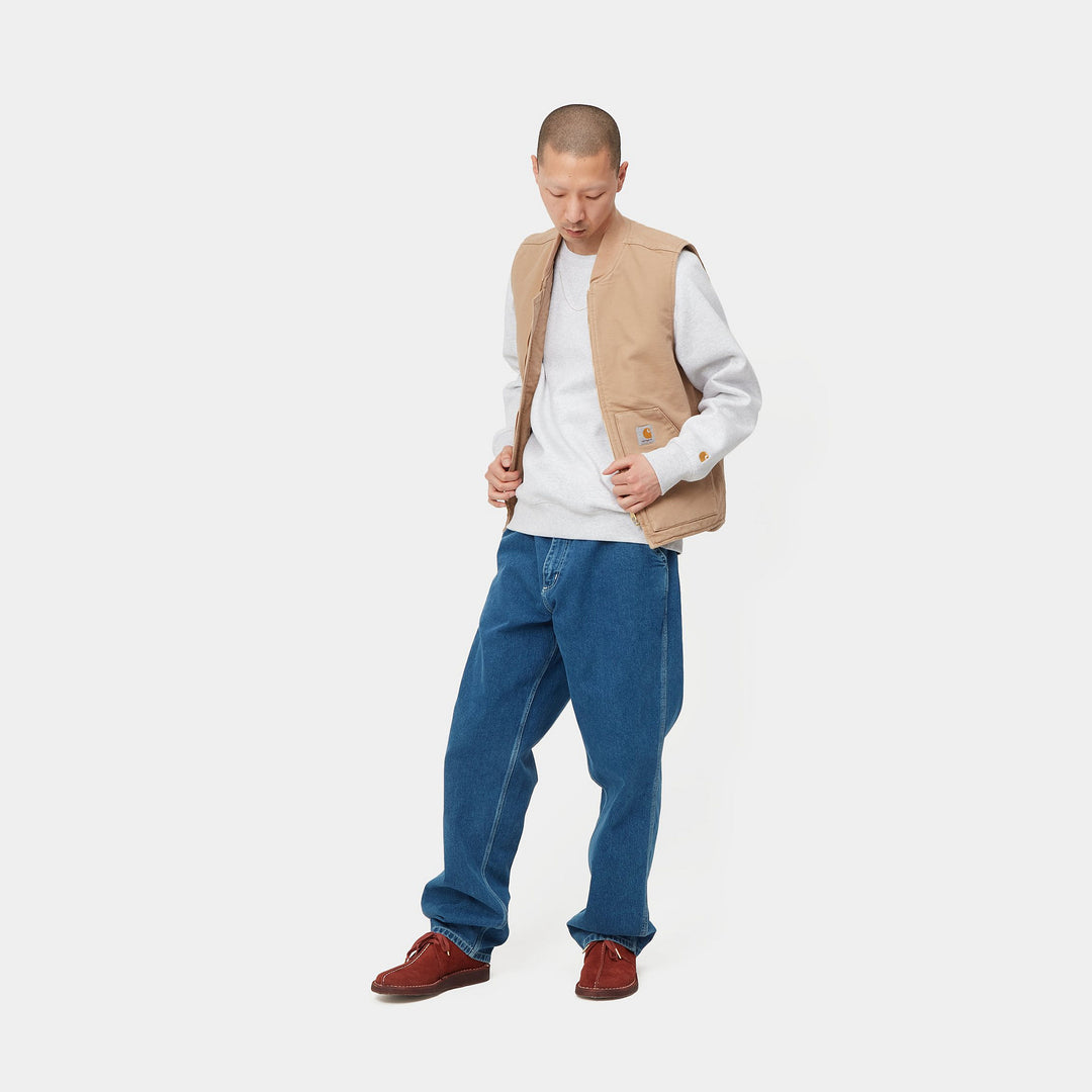 Simple Pant 100 %-  Cotton Blue stone washed L32