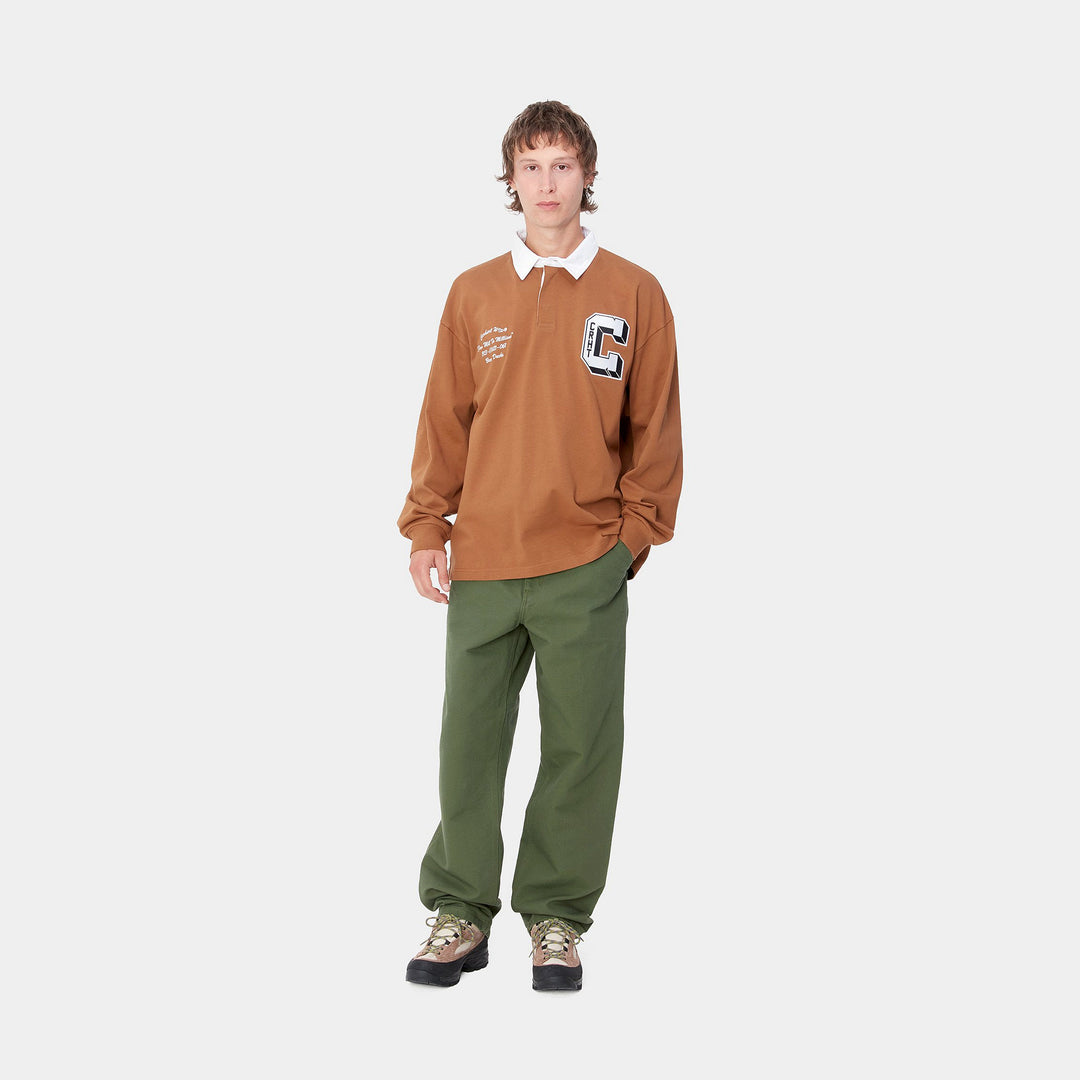Simple Pant 100 % Organic Cotton Tarragon rinsed L32
