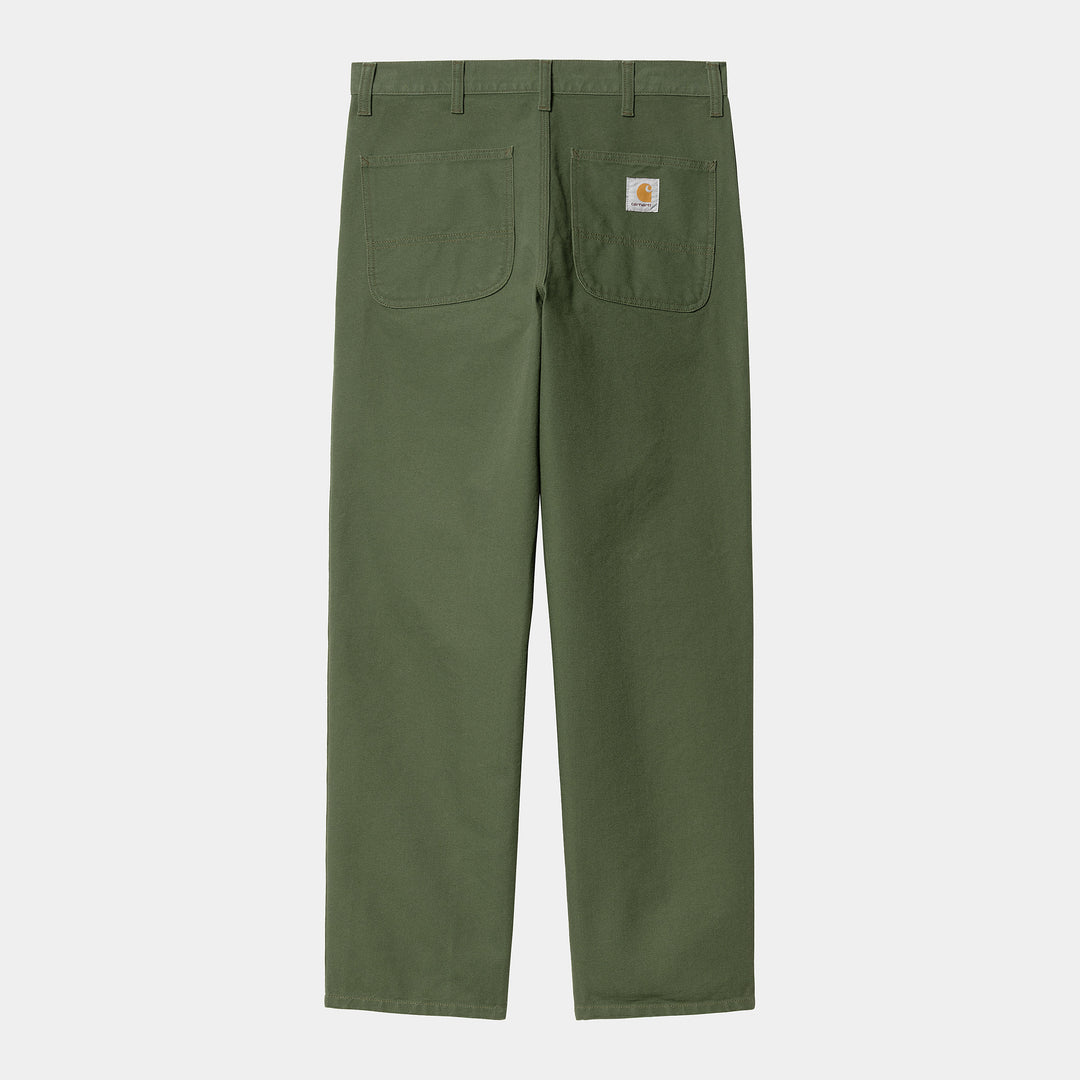 Simple Pant 100 % Organic Cotton Tarragon rinsed L32