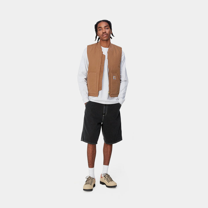 Simple Short 100 % Cotton Black stone washed