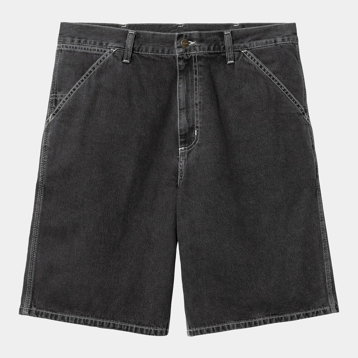Simple Short 100 % Cotton Black stone washed