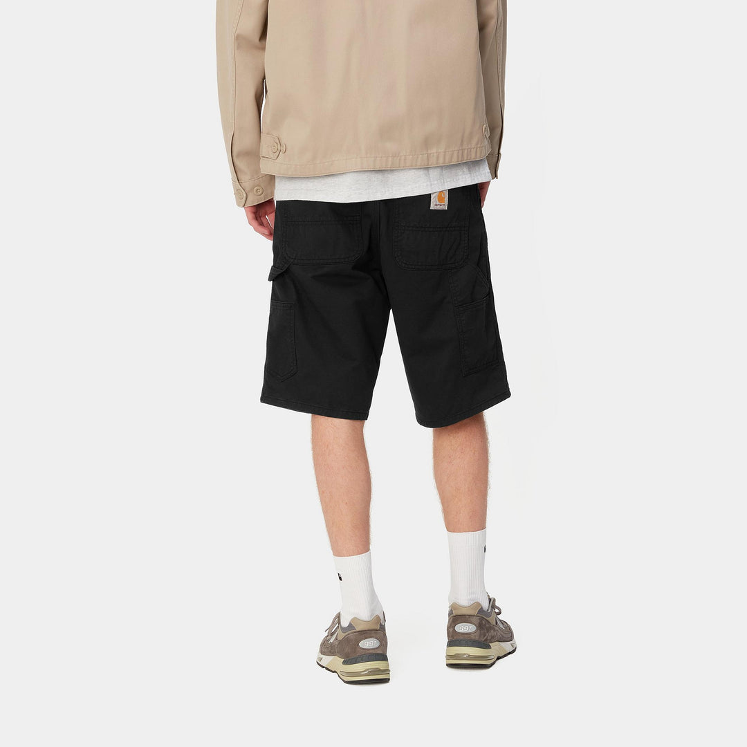 Landon Short 100 % Cotton Black garment dyed no length