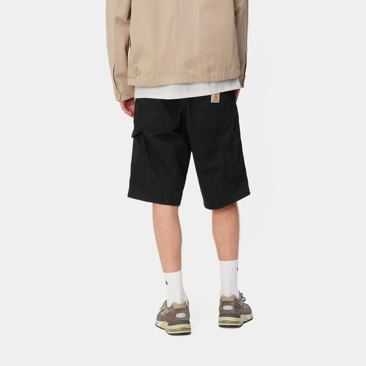 Landon Short 100 % Cotton Black garment dyed no length