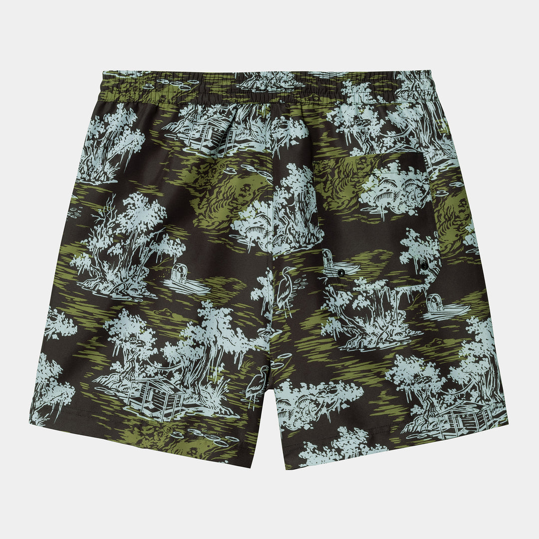 Slater Swim Trunks - bayou print/black