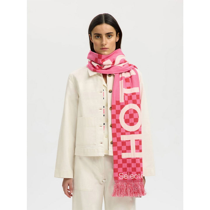 LASSE AMOUR FOOTBALL SCARF - poinsettia