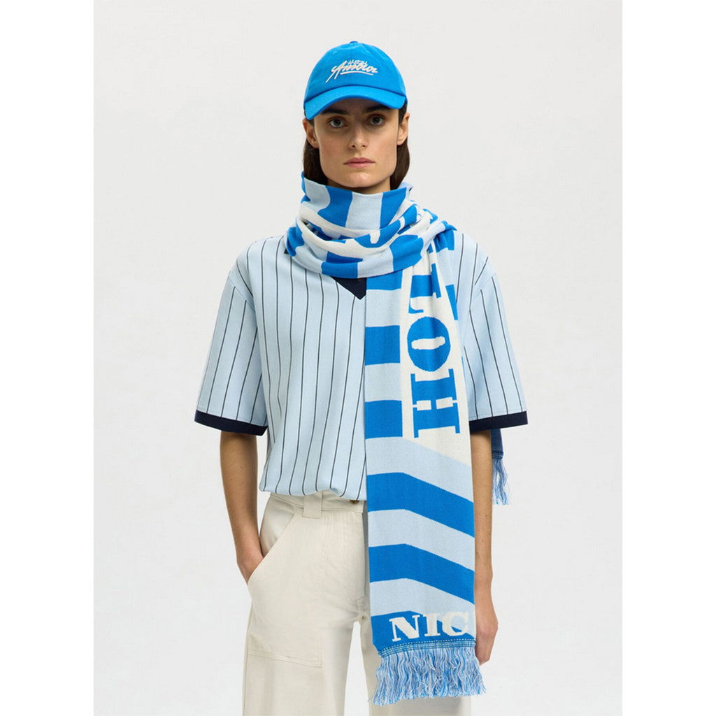LASSE AMOUR FOOTBALL SCARF - victoria blue