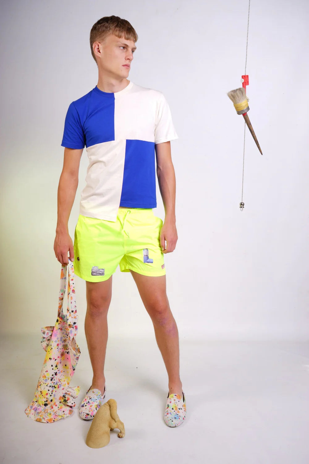SHORTS THINGS NEON YELLOW