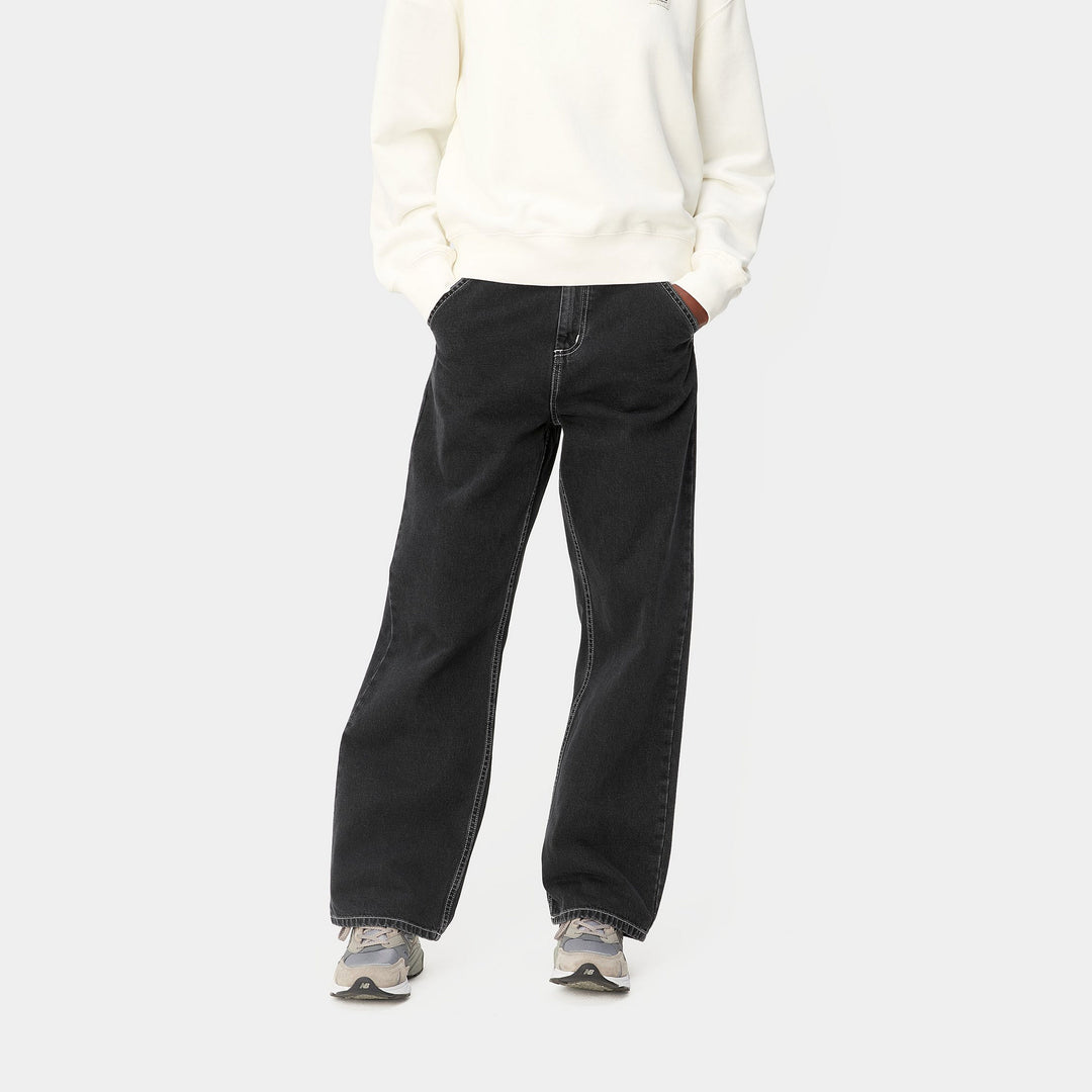 W´ Simple Pant  - black stones washed