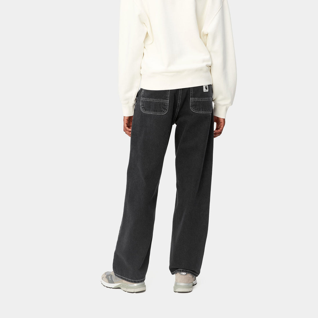 W´ Simple Pant  - black stones washed