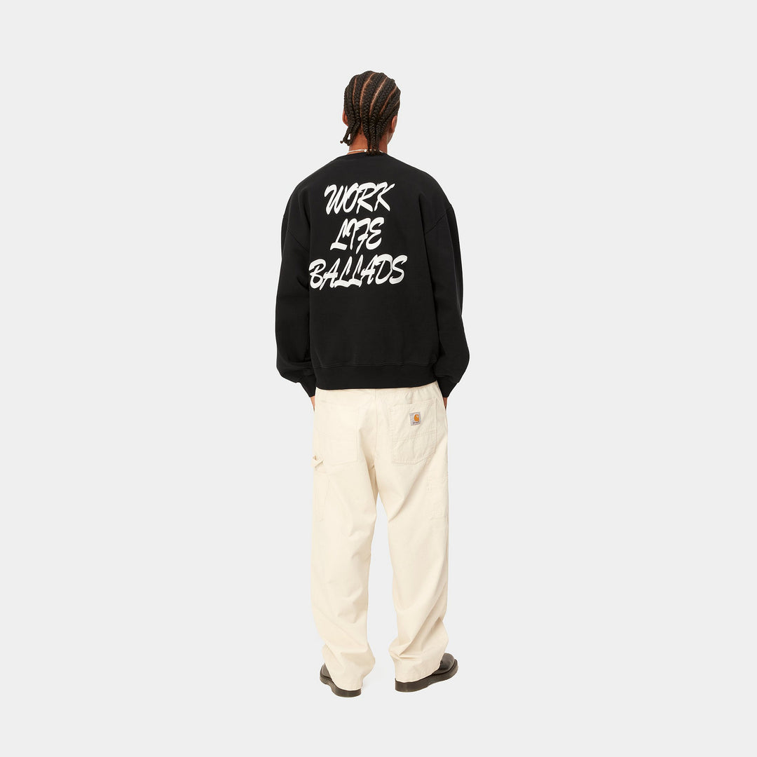 Work Varsity Sweat - black