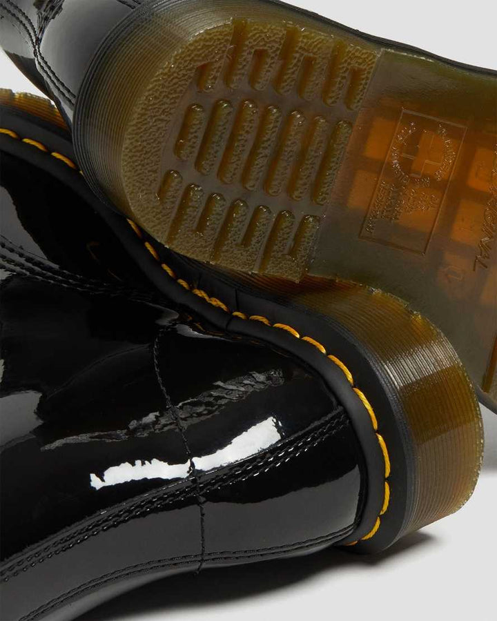 1460 leather boots - black patent lamper