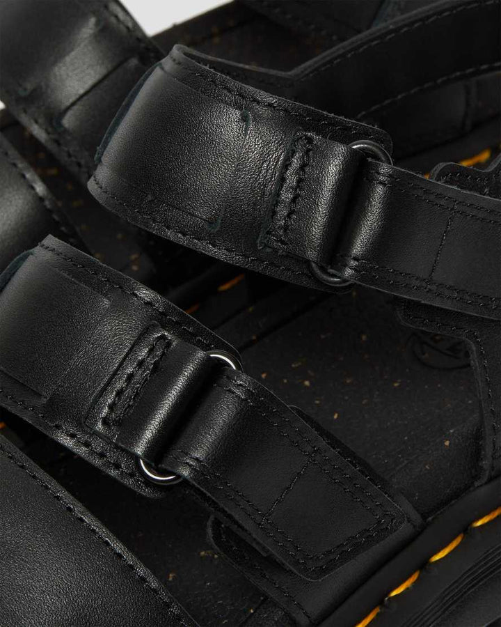 Ricki 3-Strap Sandal - black