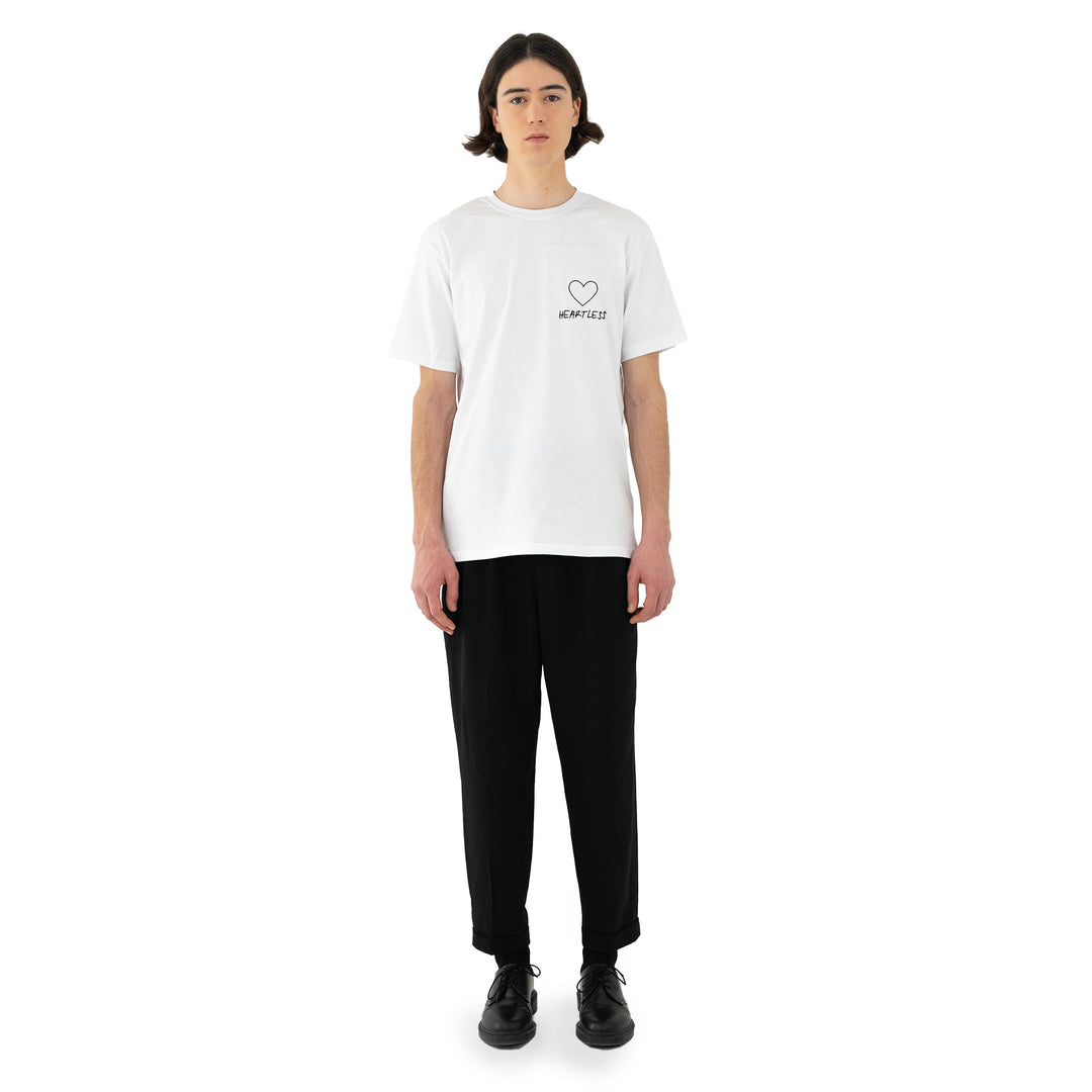 T-Shirt "heartless" - white