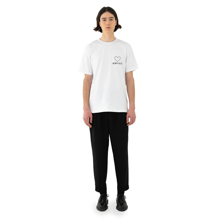 T-Shirt "heartless" - white