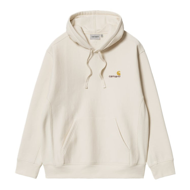 Hooded American Script Sweat - natural