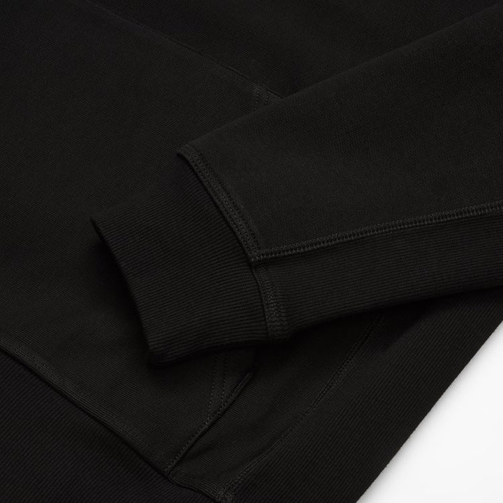 Hooded American Script Sweat - black