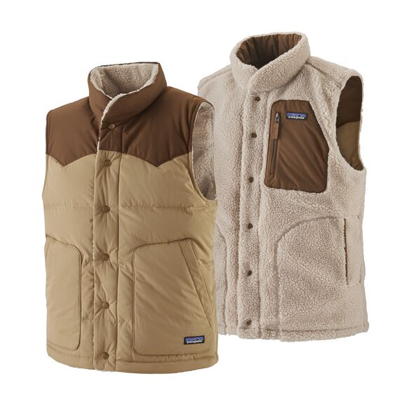 M's Reversible Bivy Down Vest - Tan