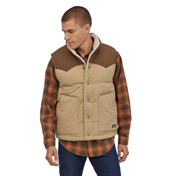 M's Reversible Bivy Down Vest - Tan