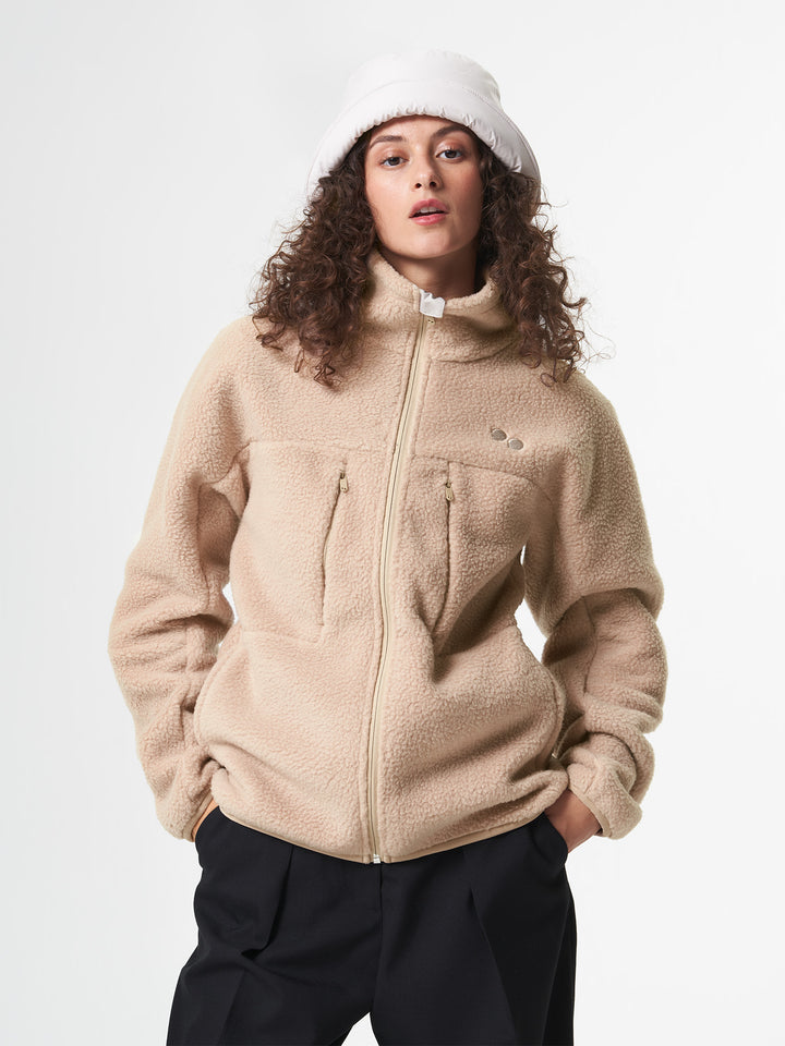 Fleece Jacket - caramel khaki