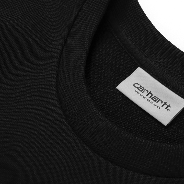Script Embroidery Sweat - black/white