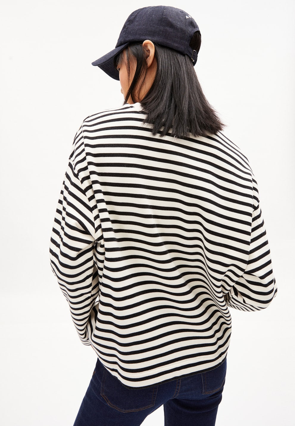 FRANKAA stripe - undyed-black