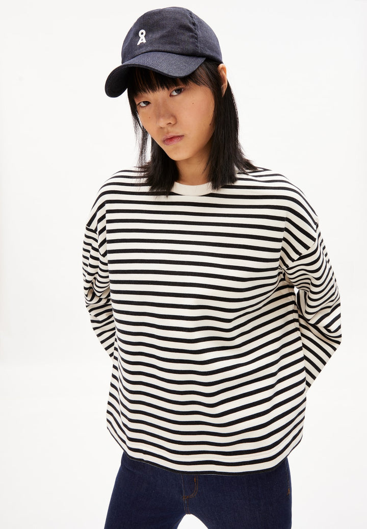 FRANKAA stripe - undyed-black