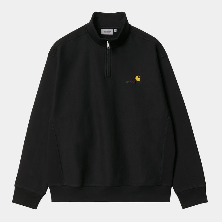 Half Zip American Sweat - black