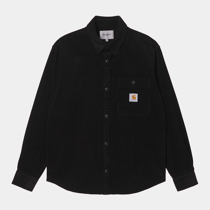 L/S Flint Shirt - Black Rinsed