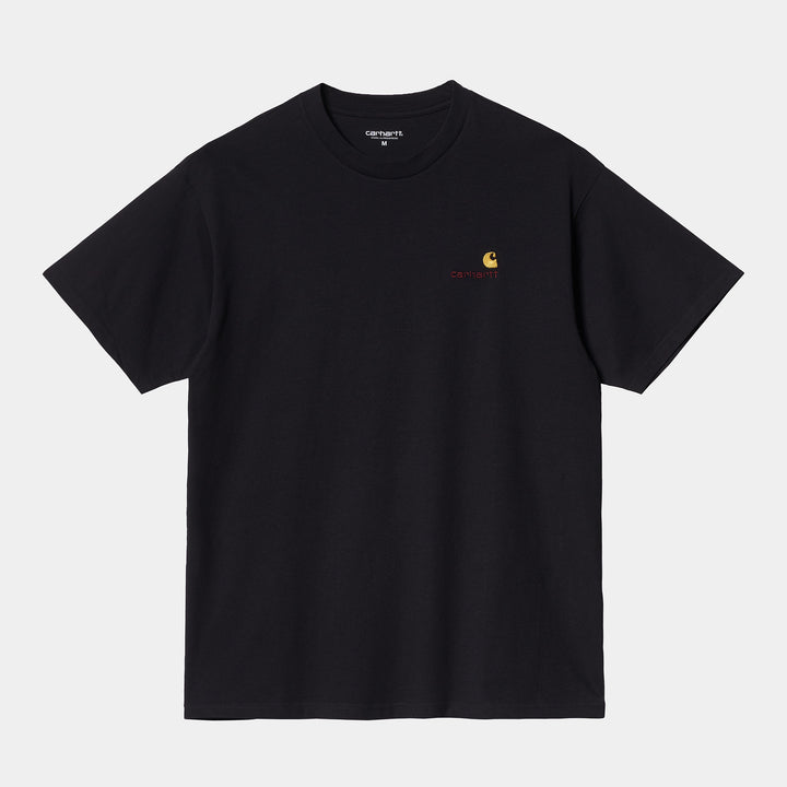 S/S American Script T-Shirt - Black
